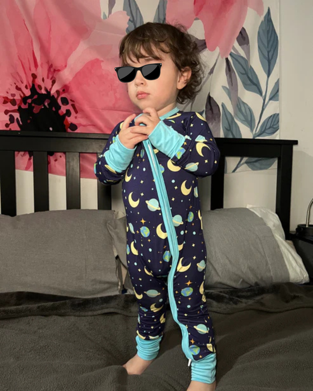 Space Pajamas Onesie